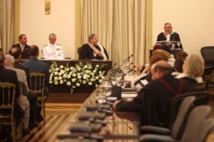 Os juízes foram empossados durante sessão solene no plenário “Desembargador Oswaldo Pojucan Tavares”, na sede do TJPA, em Belém. 